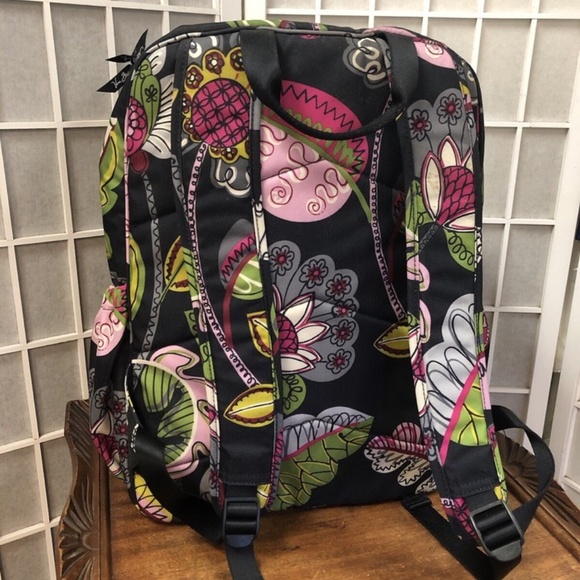 Vera Bradley,  Backpacks New $45 Medium, Floral, Pockets, Zipper.! main image 13
